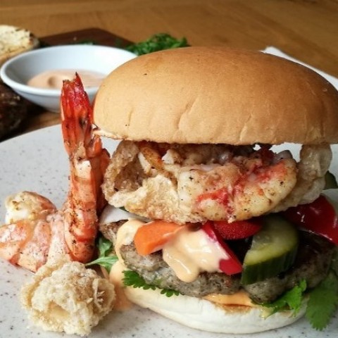 Vietnamese Pork & Prawn Blended Burger - by Benhi Dixon