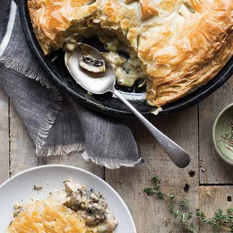 Creamy Chicken and Mushroom Pie