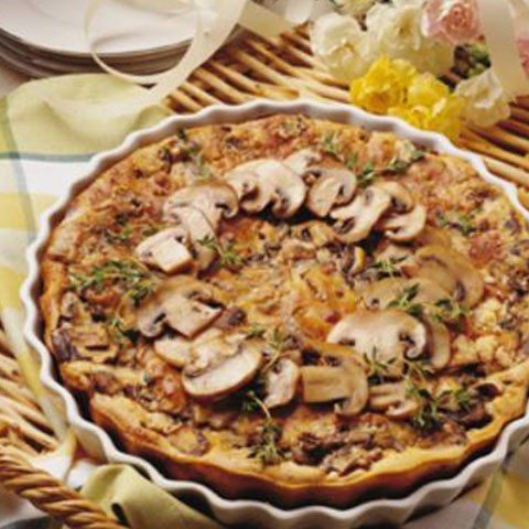 Fresh Mushroom Clafouti