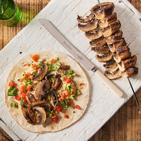 Grilled Mushroom Turkish Kebab