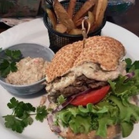 Meadow-Terranean Blended Burger - by Diane Davidson