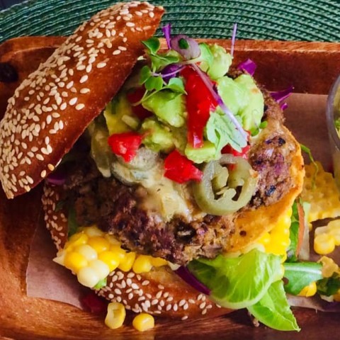 Mexican Fiesta Blended Burger - by Marisha Tuffery