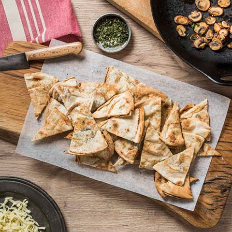 Mushroom & Basil Crisps