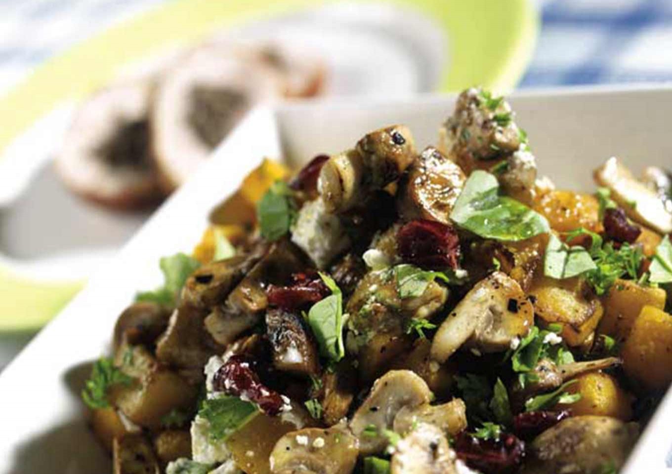 BBQ'd Mushroom & Roasted Pumpkin Salad by Al Brown