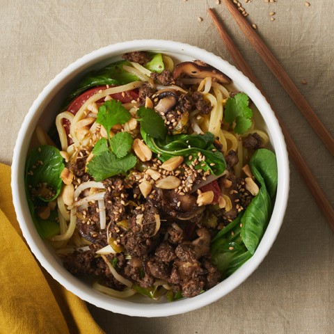 Blended Asian Street-Style Spicy Noodles