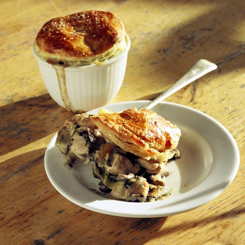 Mushroom Chicken & Leek Pies