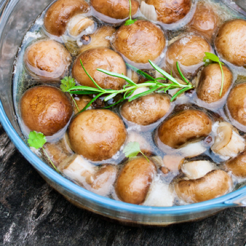 Basic Marinated Mushrooms